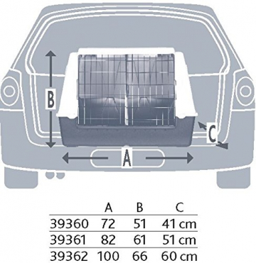 Trixie 39342 Transportbox, Aluminium, 63 x 65 x 90 cm - 